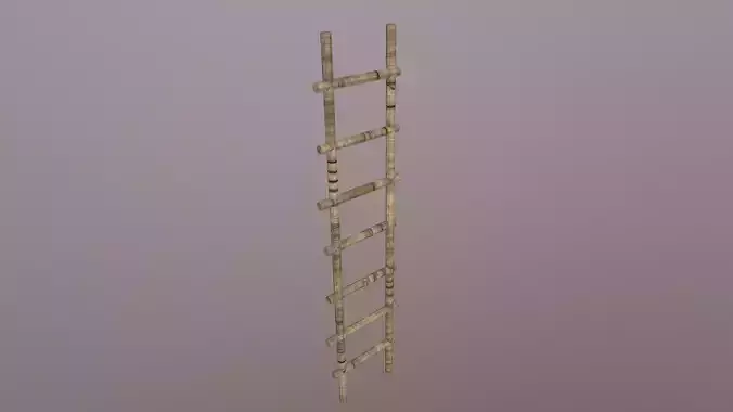 Wood Stairs Free low-poly 3D model