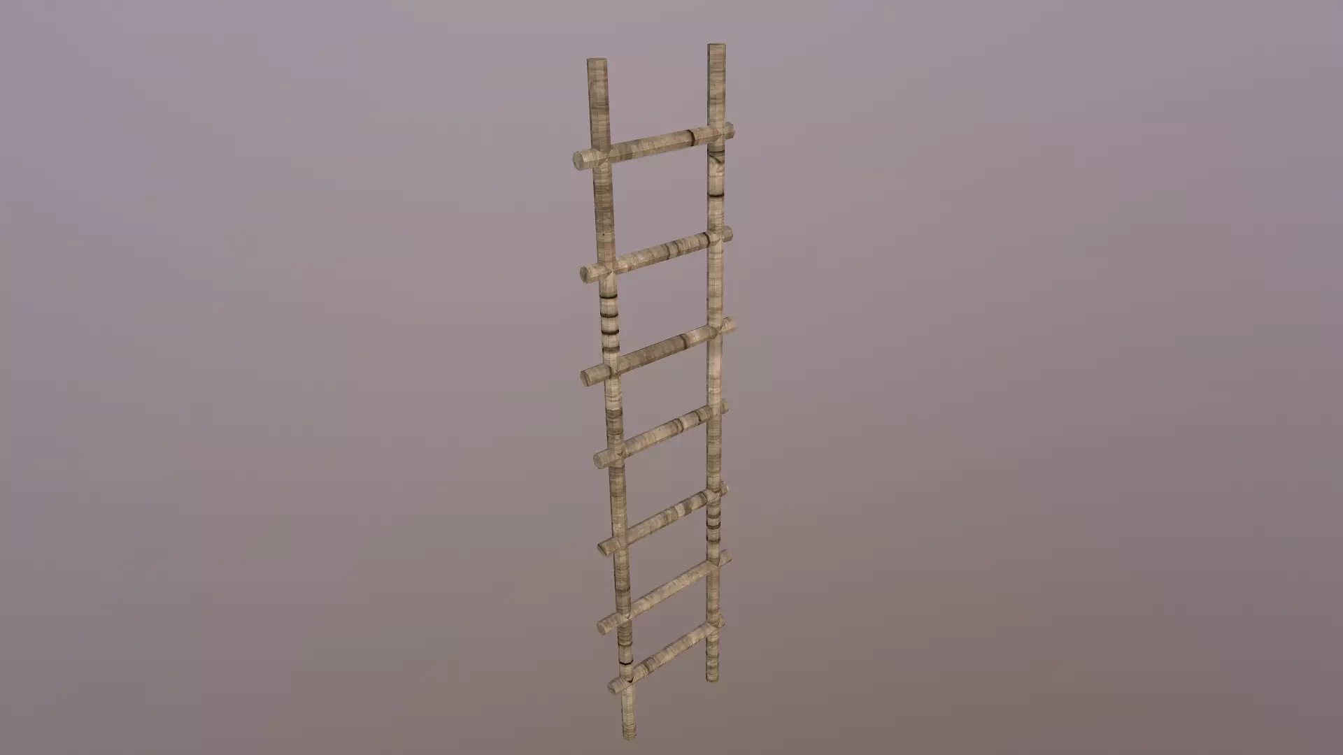 Wood Stairs Free low-poly 3D model