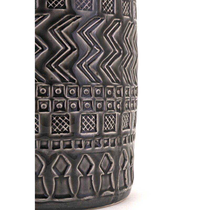 Gray Ceramic Floor Vase  3D model_6