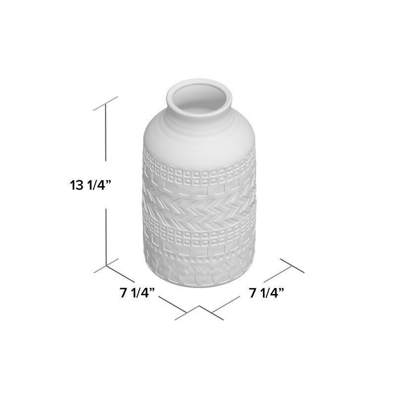 Gray Ceramic Floor Vase  3D model_1