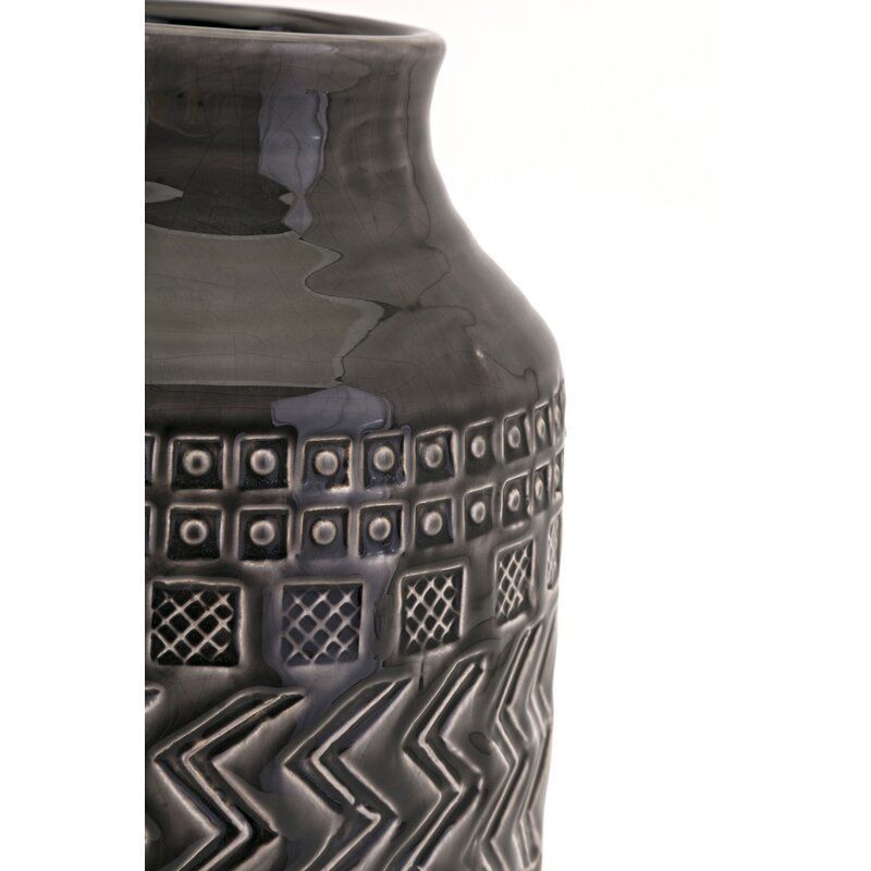 Gray Ceramic Floor Vase  3D model_5