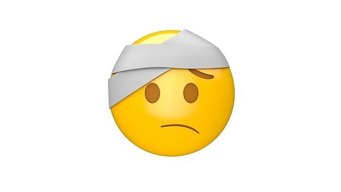 Apple Face with Head-Bandage 3D model