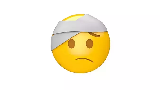 Apple Face with Head-Bandage 3D model