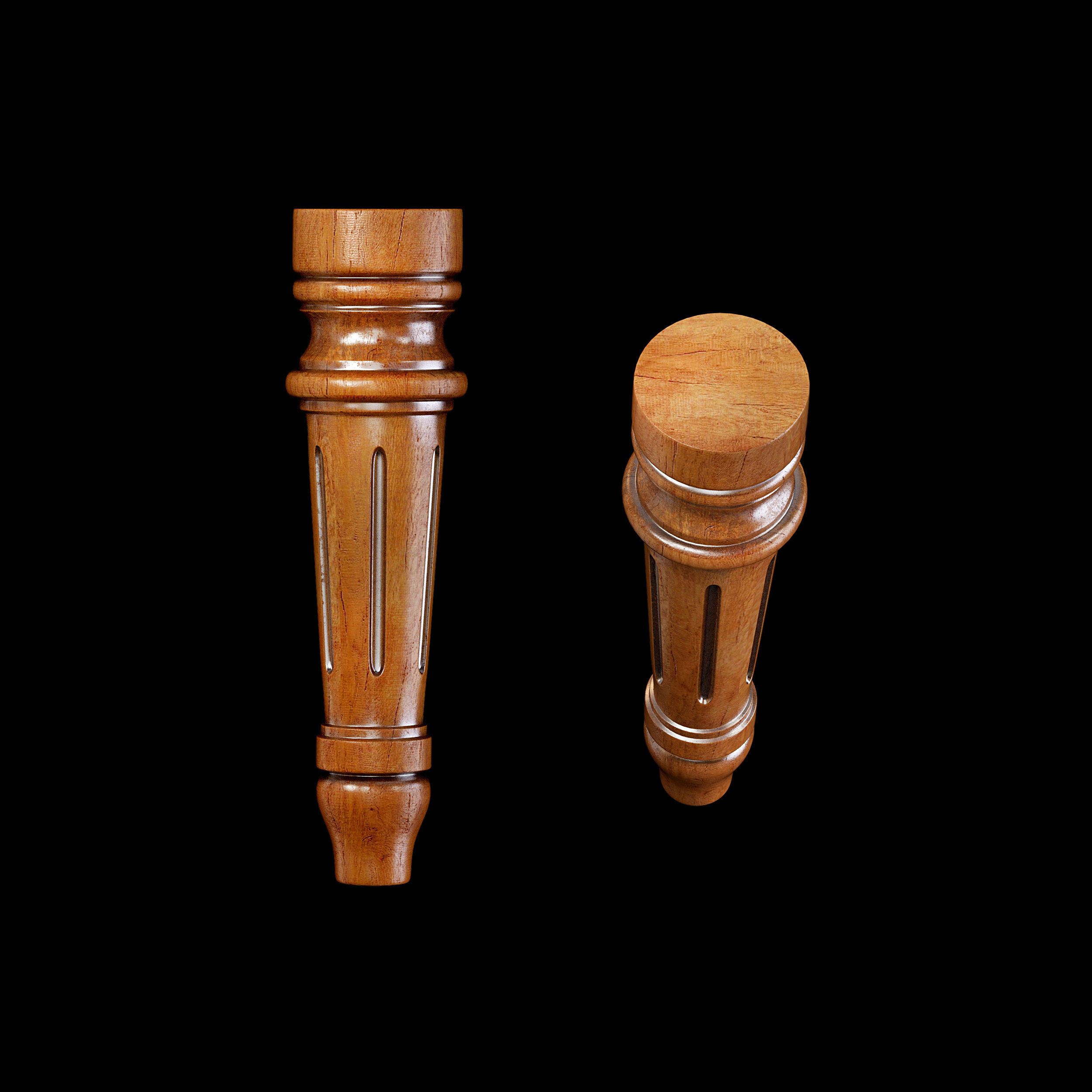 Classic leg 011 3D model_3