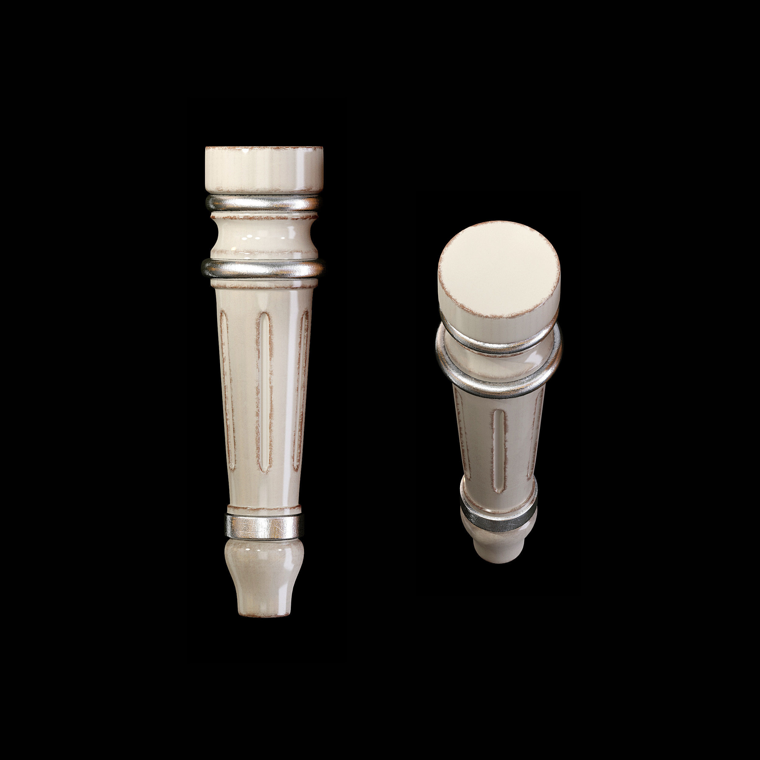 Classic leg 011 3D model_1