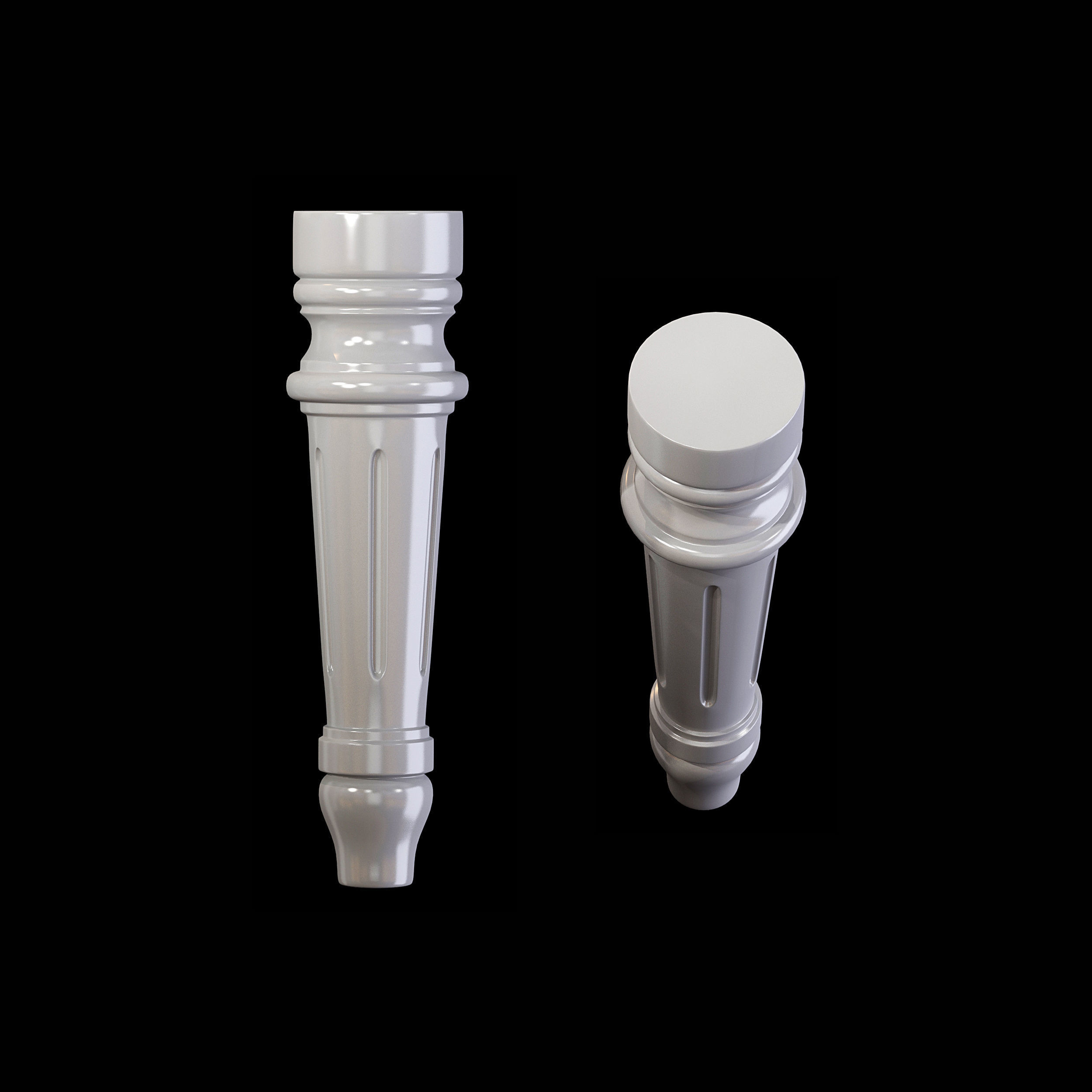 Classic leg 011 3D model_4