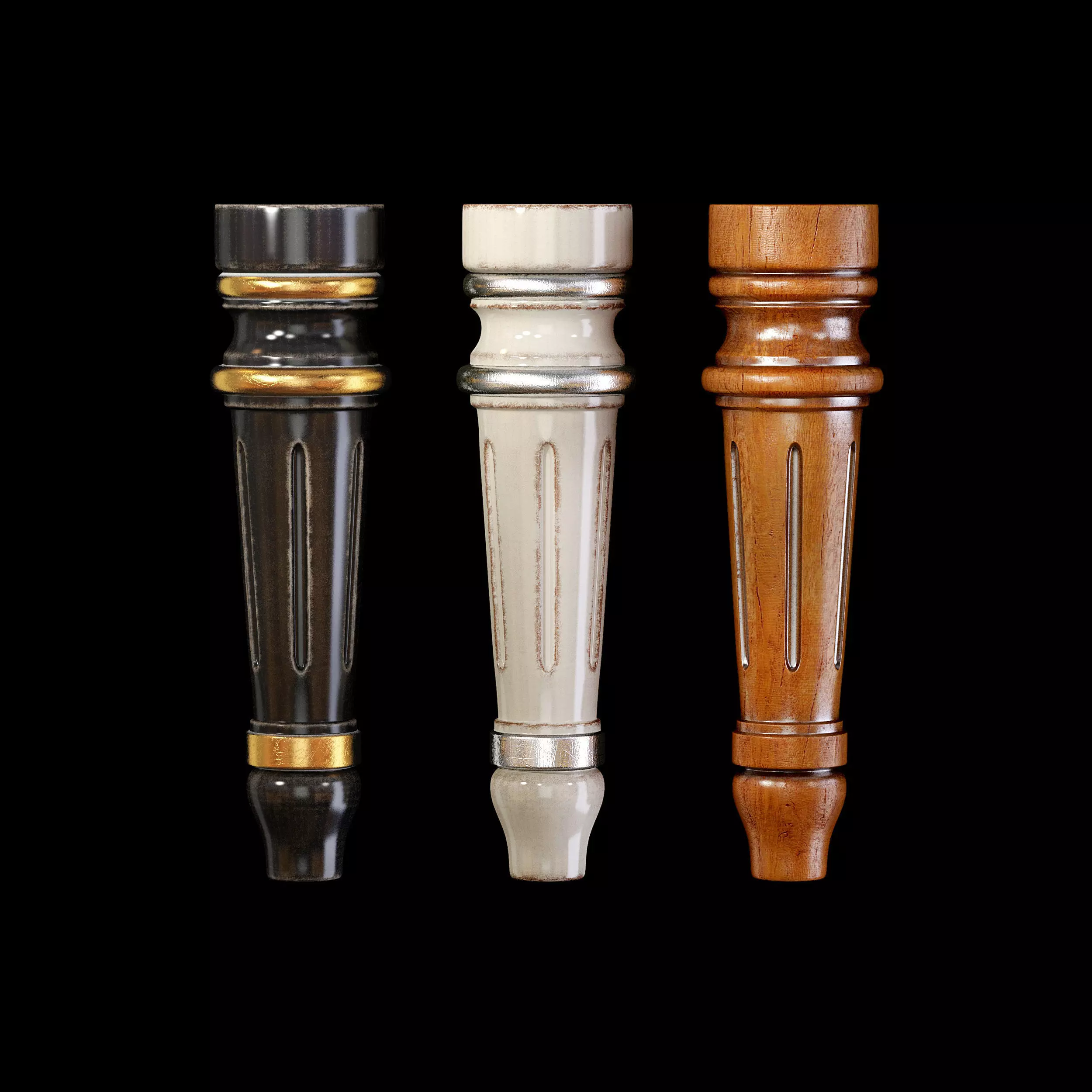 Classic leg 011 3D model_0