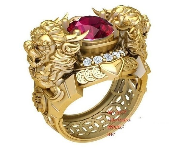 unicorn ring  308 3D print model