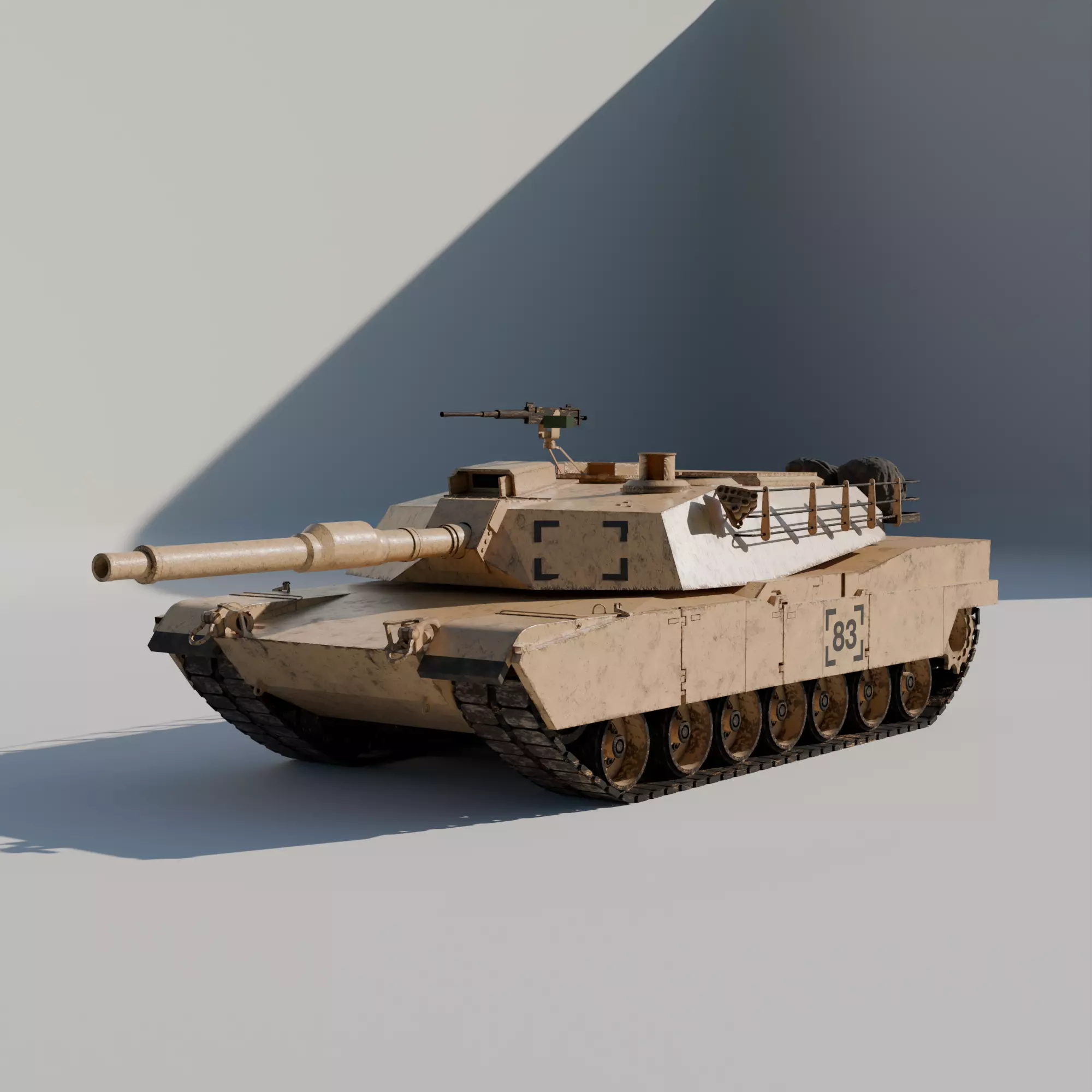 Abrams tank Free 3D model