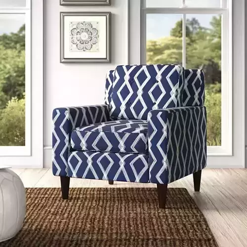 Greer  Arm Chair Sofa - 3 Floral Colour 3D model