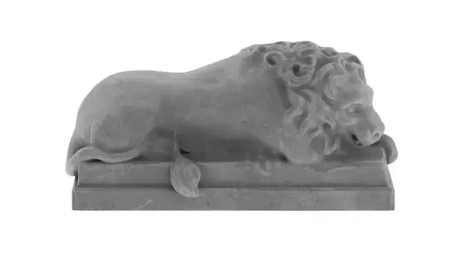 Lion stone statue 01