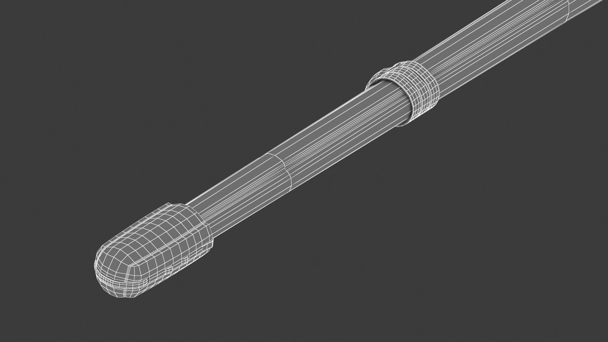 Shinai Sword Low-poly 3D model_18