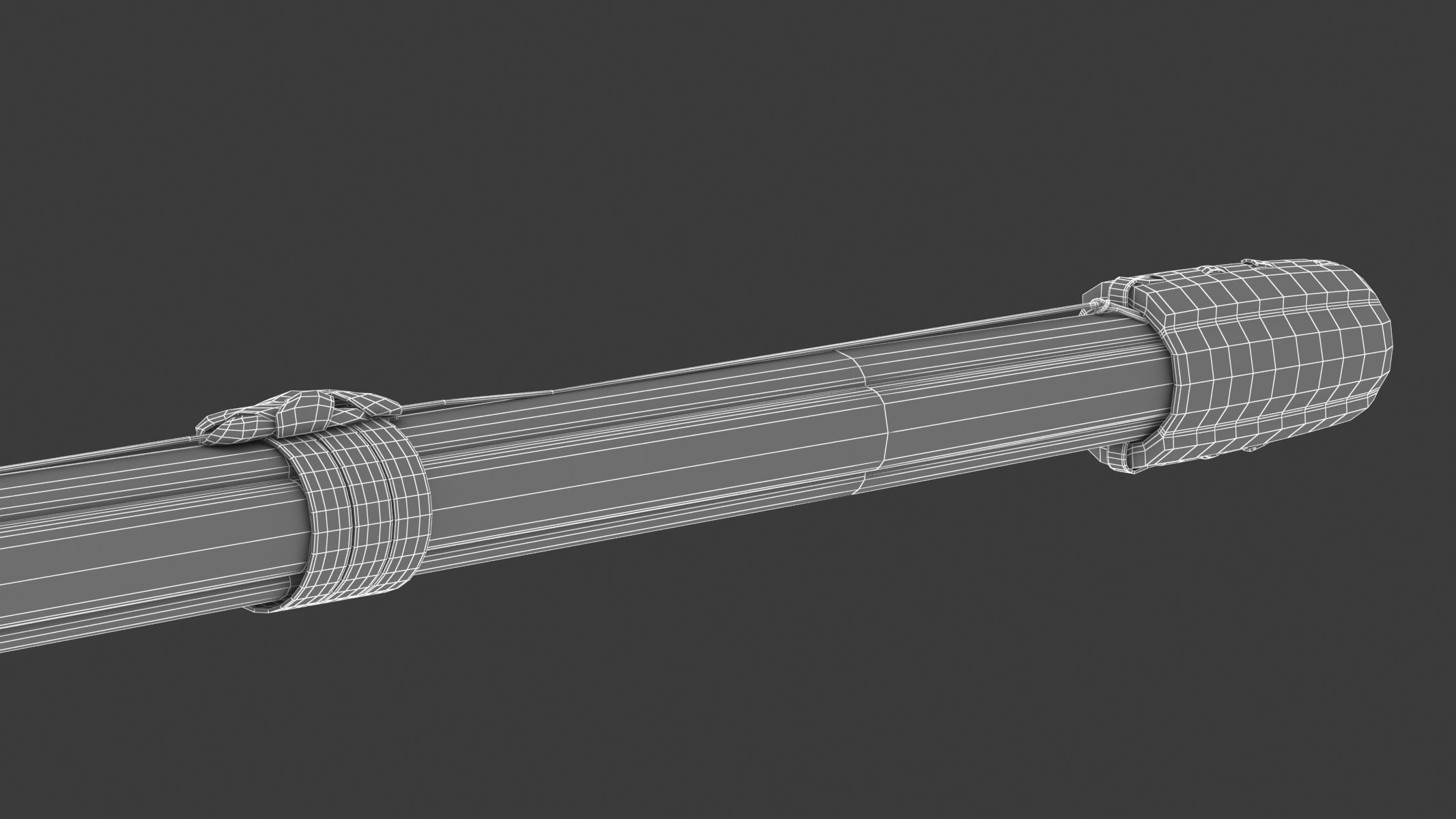 Shinai Sword Low-poly 3D model_17