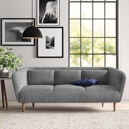Javon Velvet Sofa - 2 Colour 3D model