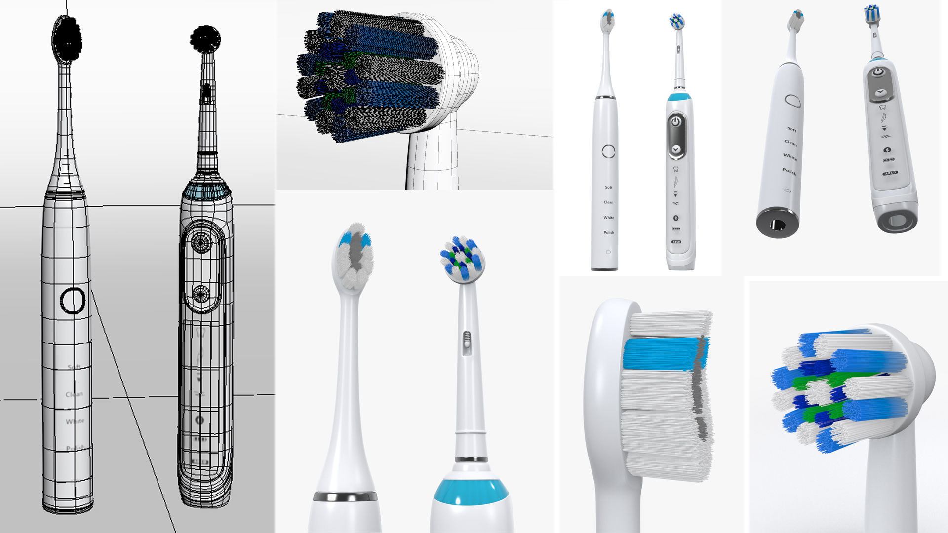 Smart Toothbrush 3D model_1