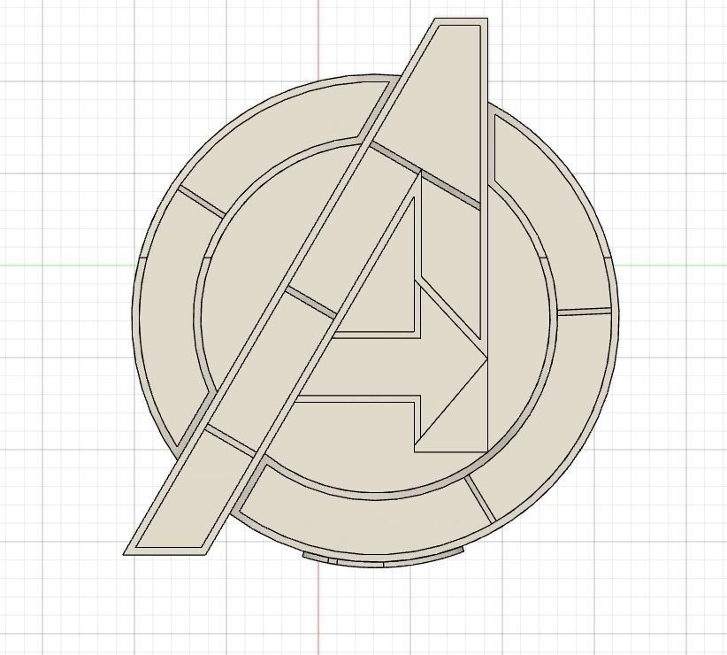 Pen holder 03 Avenger 3D print model_5