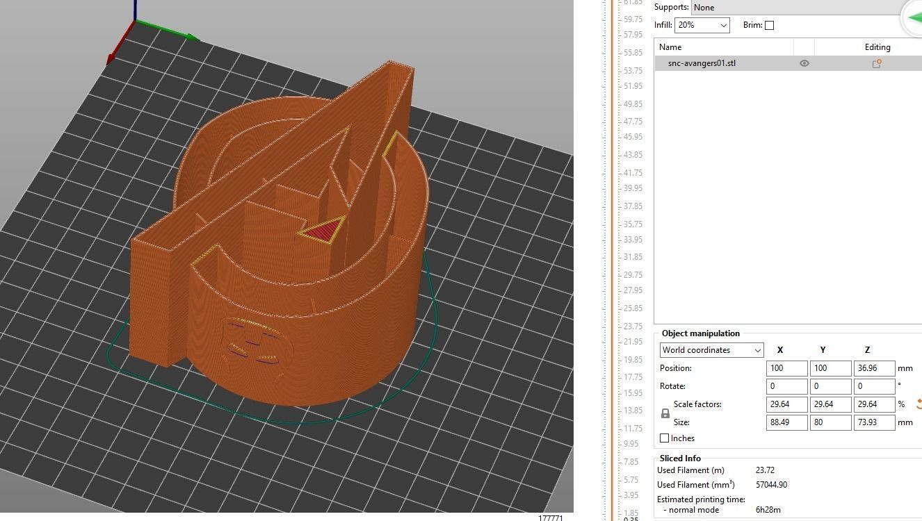 Pen holder 03 Avenger 3D print model_7