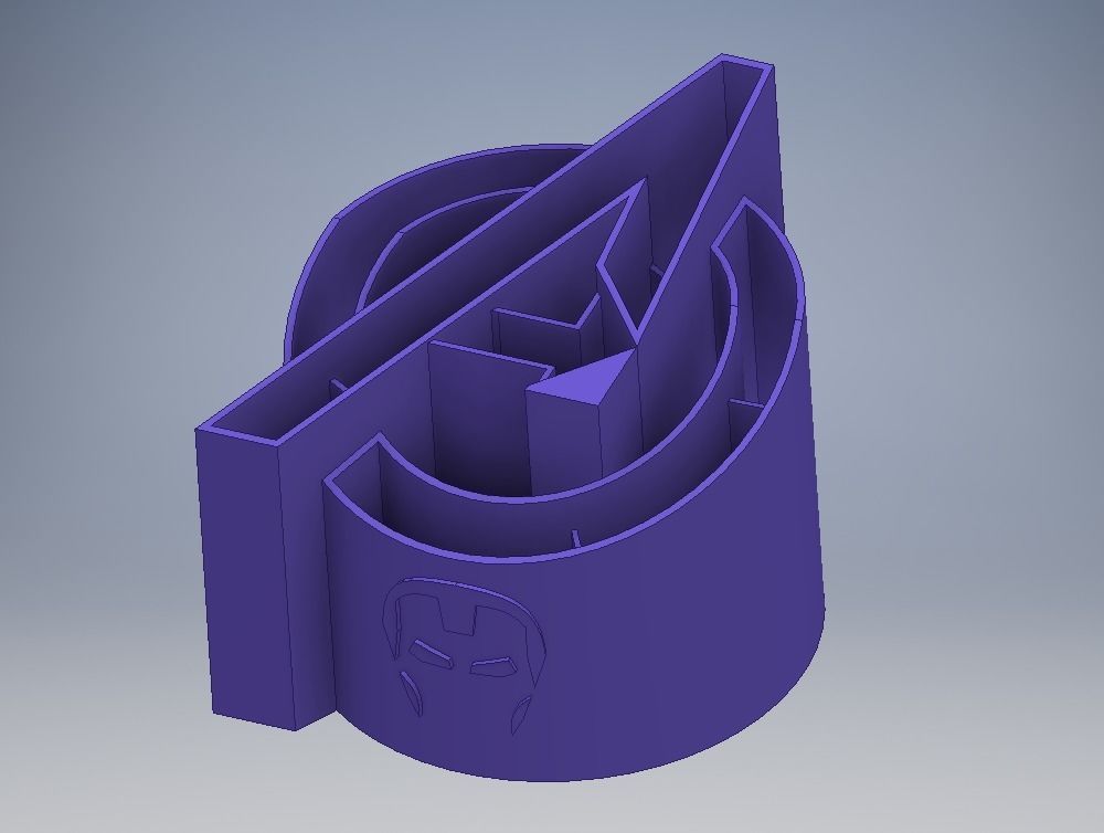 Pen holder 03 Avenger 3D print model_3