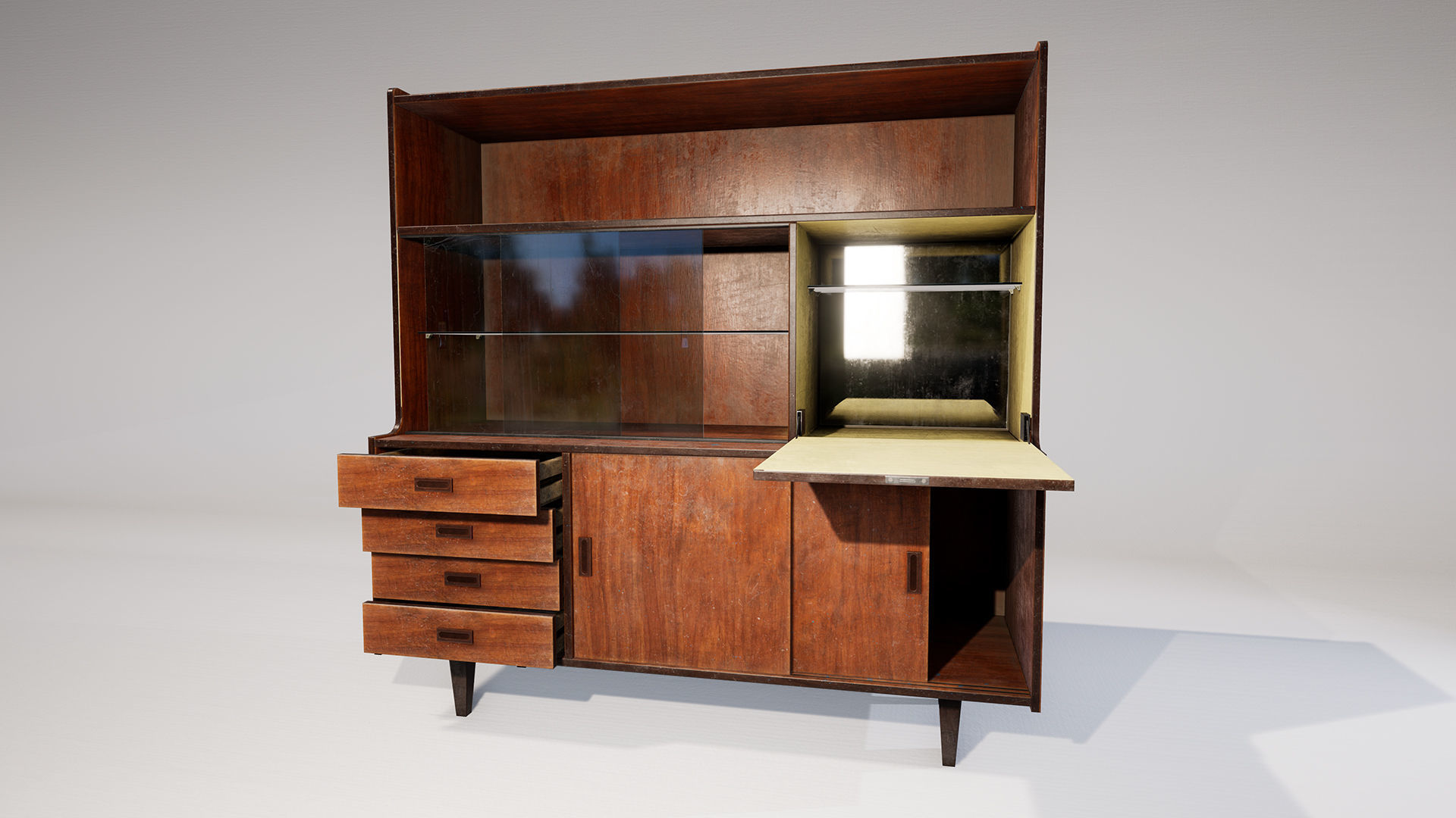 SOVIET FURNITURE PACK Low-poly 3D model_21