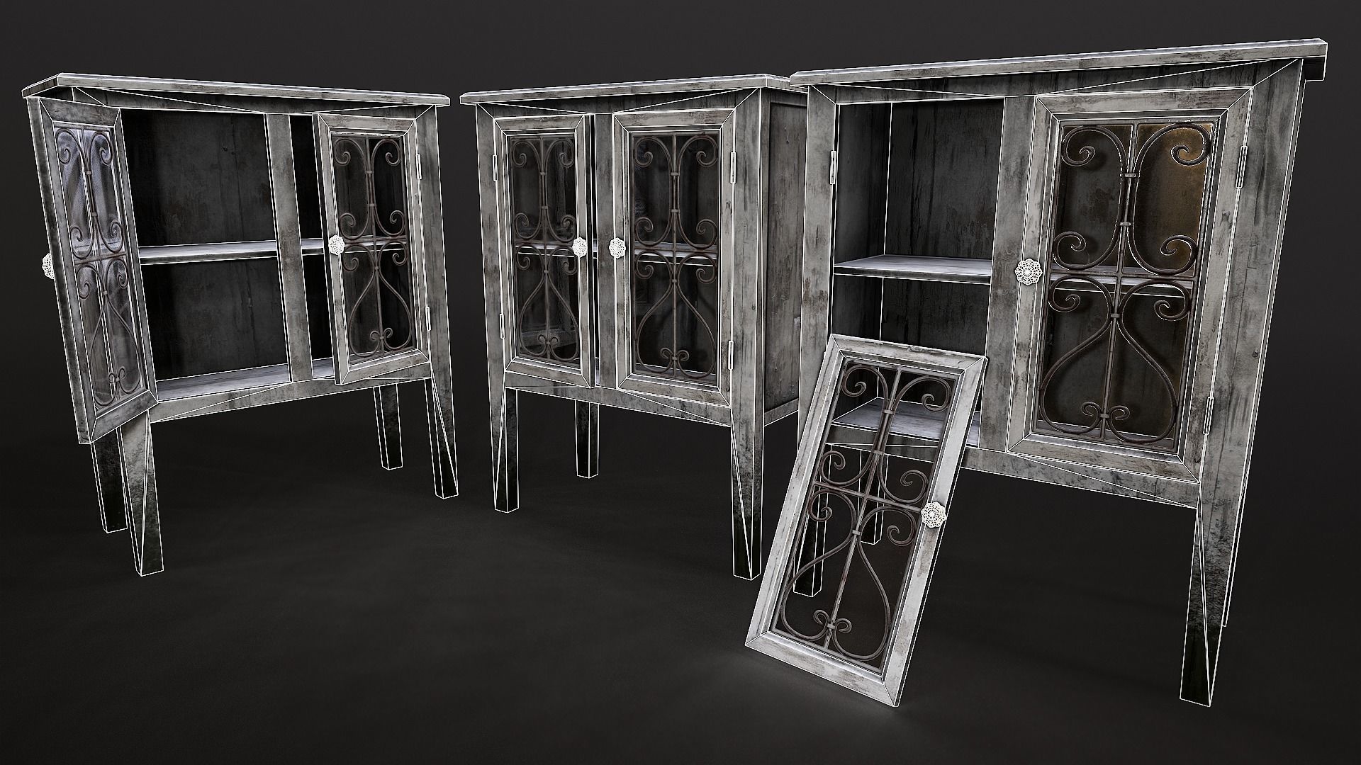 SOVIET FURNITURE PACK Low-poly 3D model_14