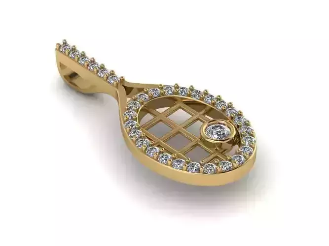 Oval Shape Gold Pendant  292