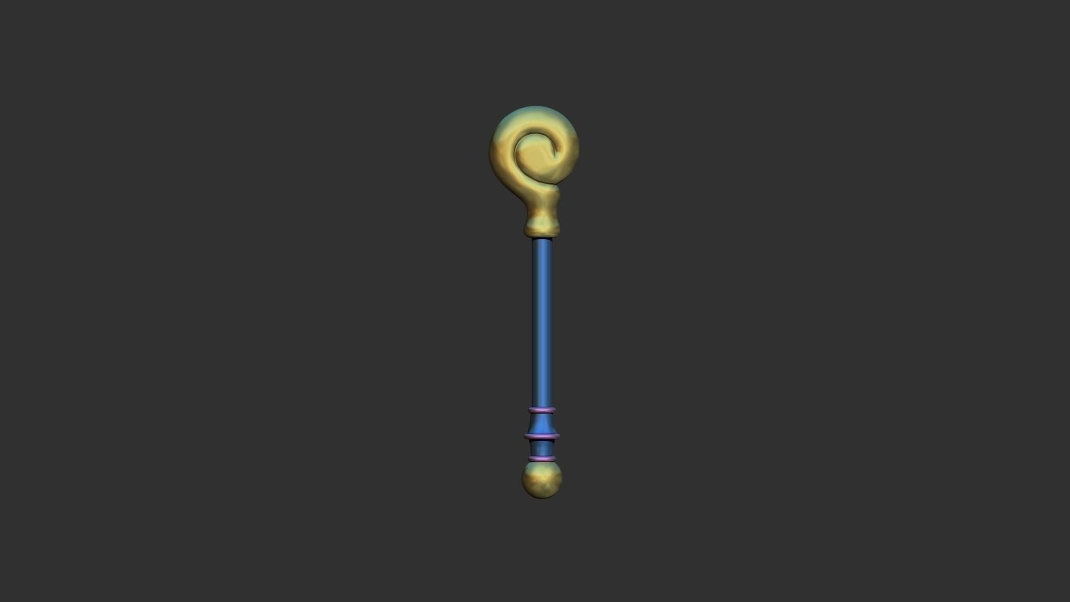 Dark Magician Girl scepter 3D print model_1