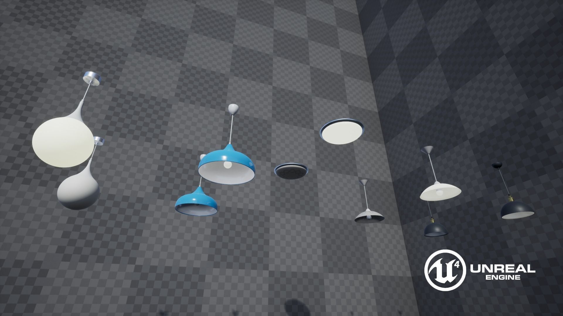 Chandeliers Low-poly 3D model_24
