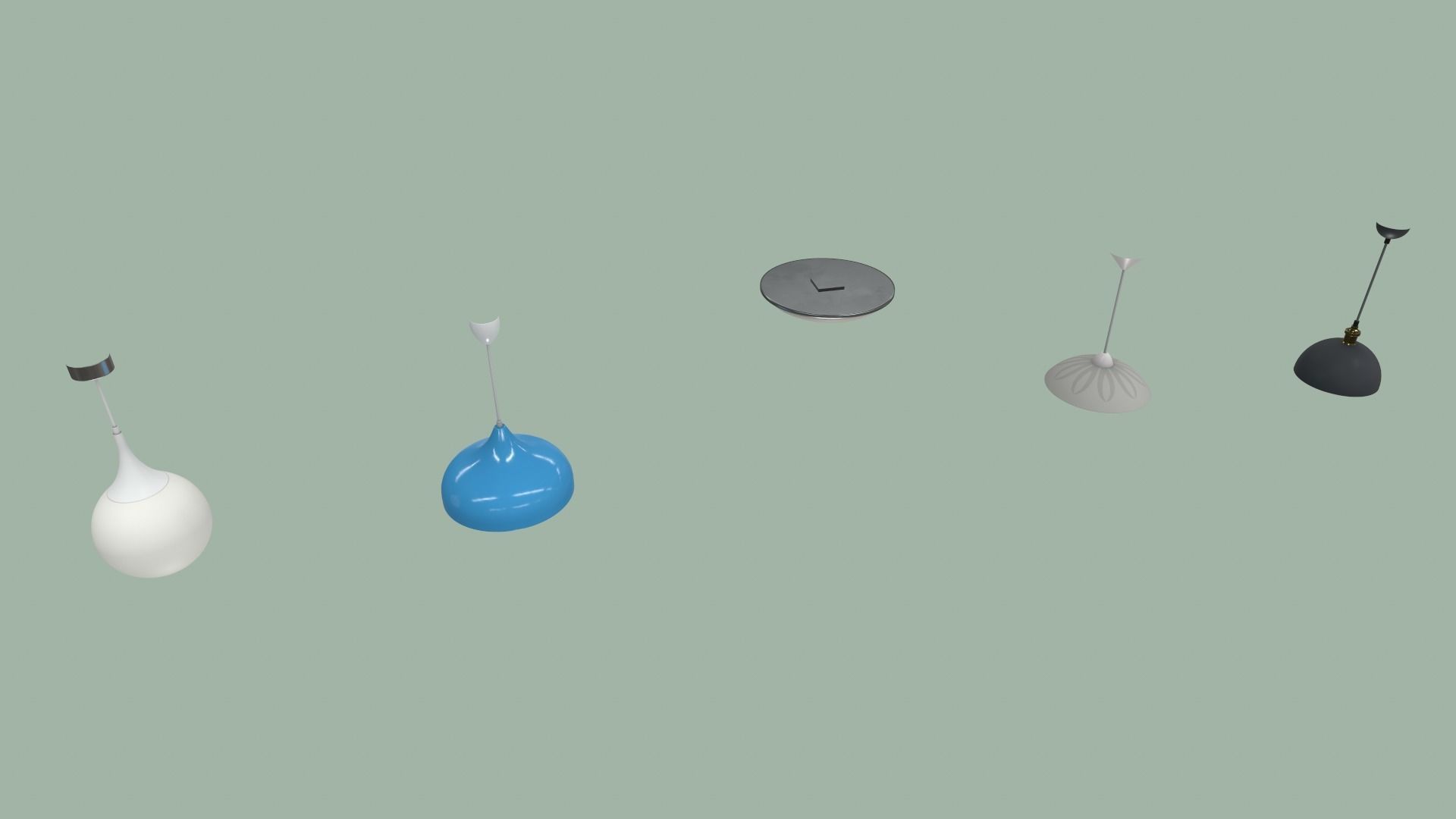 Chandeliers Low-poly 3D model_7