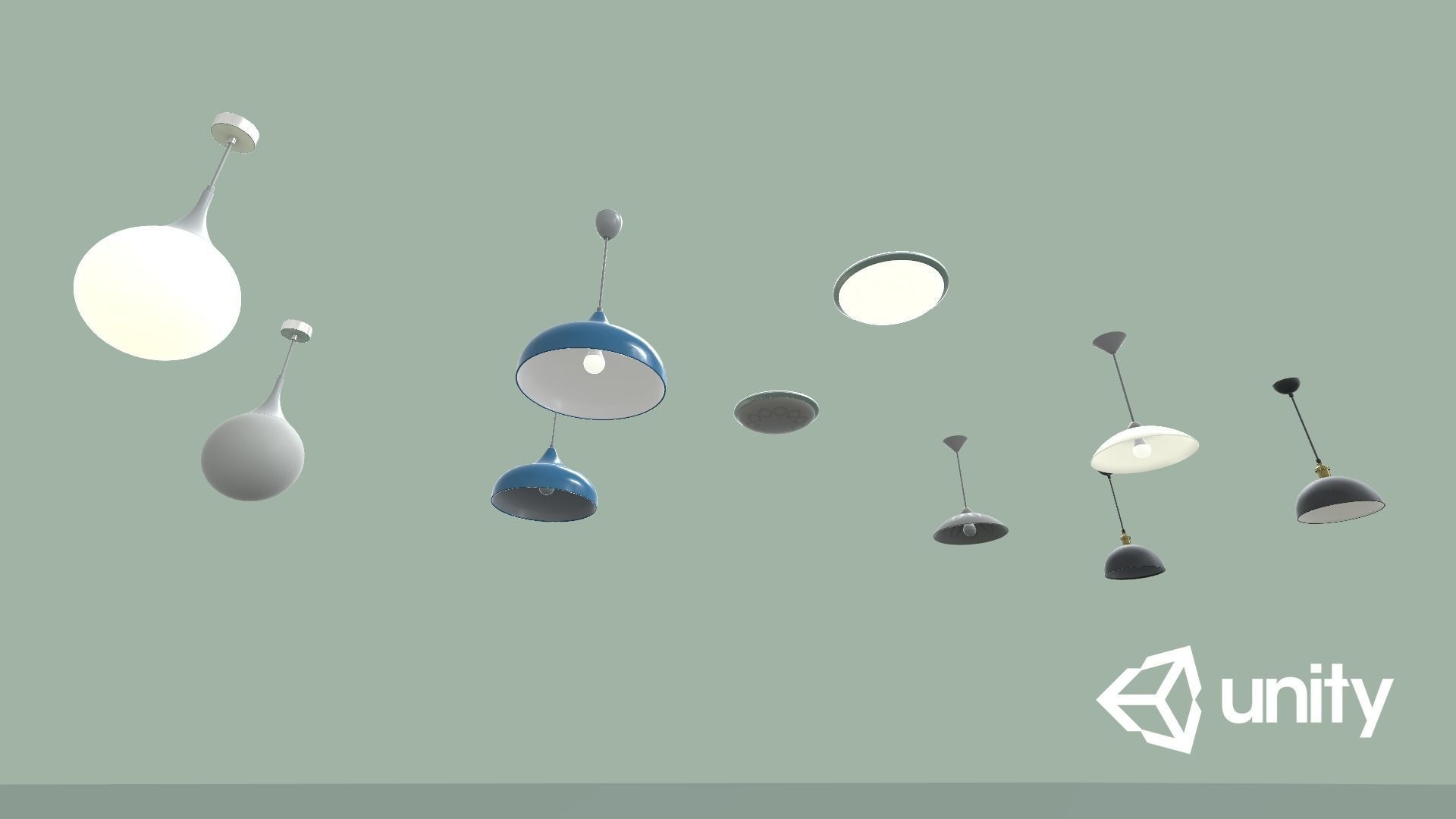 Chandeliers Low-poly 3D model_23