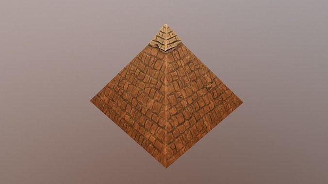 Ancient egyptian pharaohs pyramid Low-poly 3D model