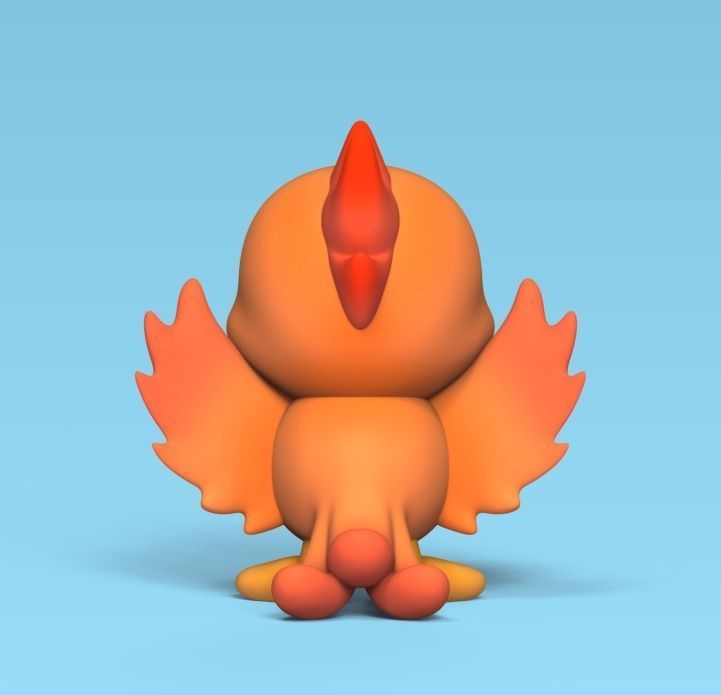 Cute Phoenix 3D print model_2