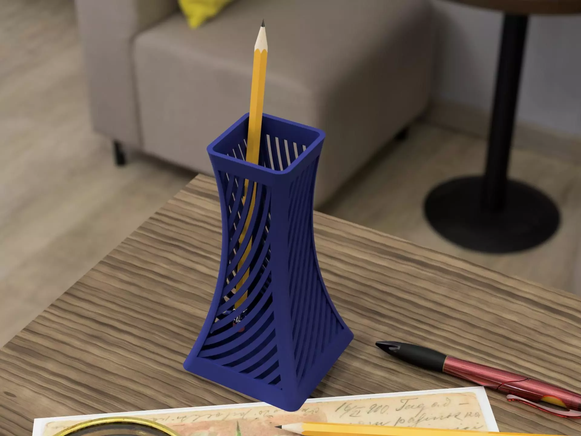 Pen holder - vase 06 Free 3D print model
