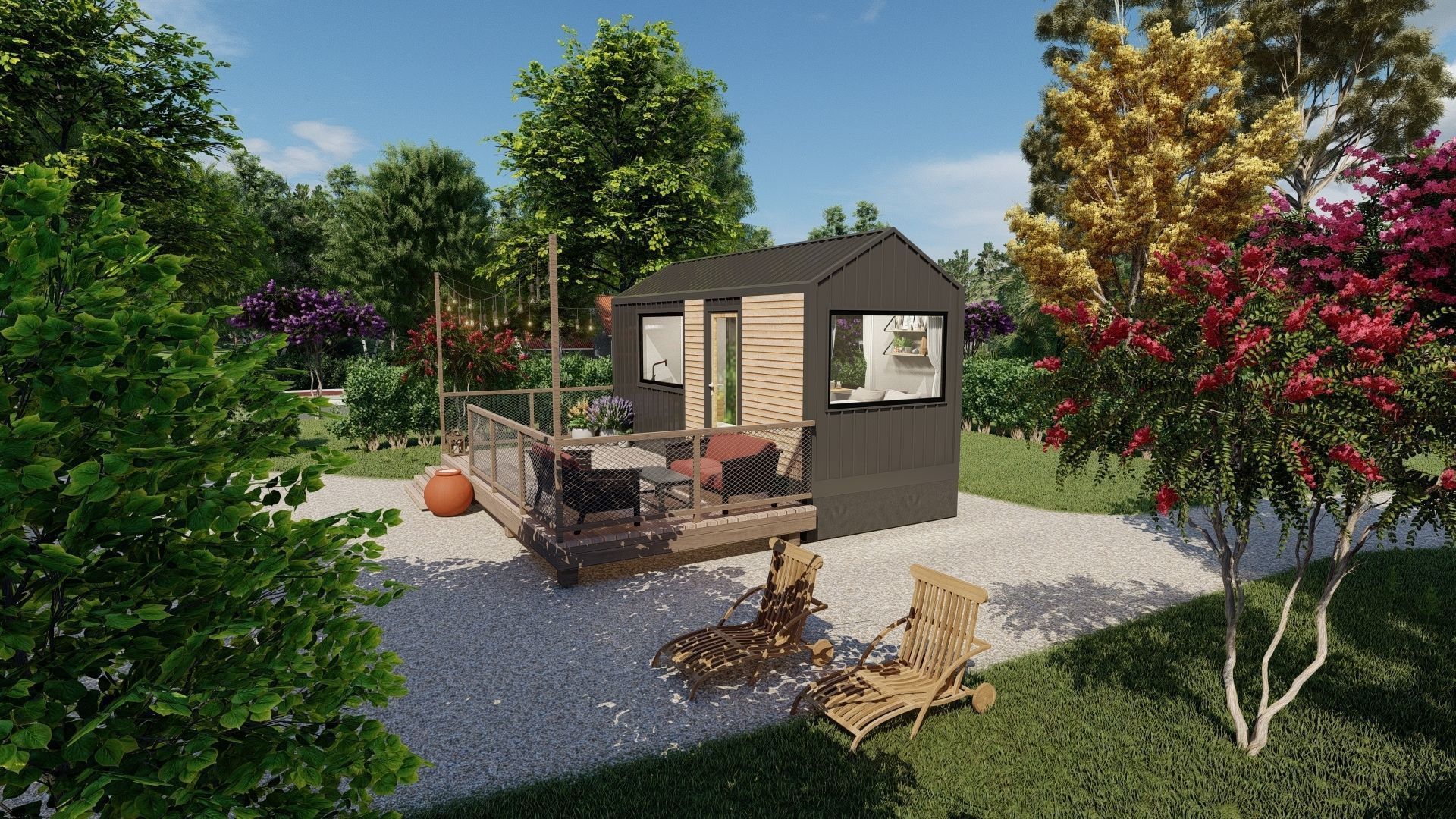 Tiny House TISA on  15m2 3D model_9