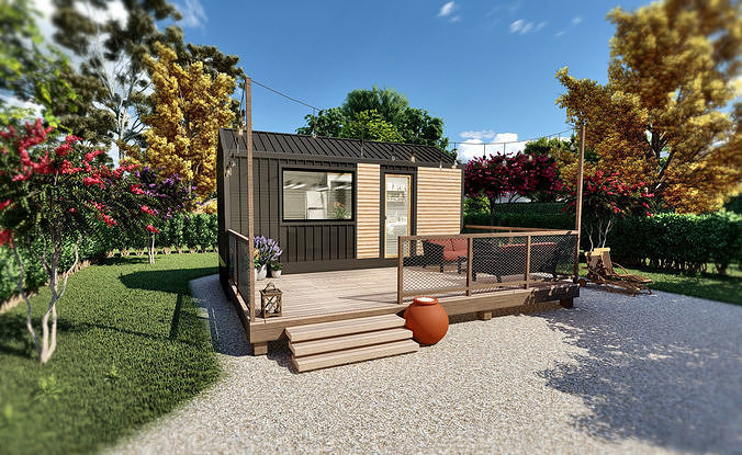 Tiny House TISA on  15m2 3D model