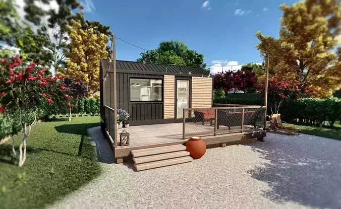 Tiny House TISA on  15m2 3D model