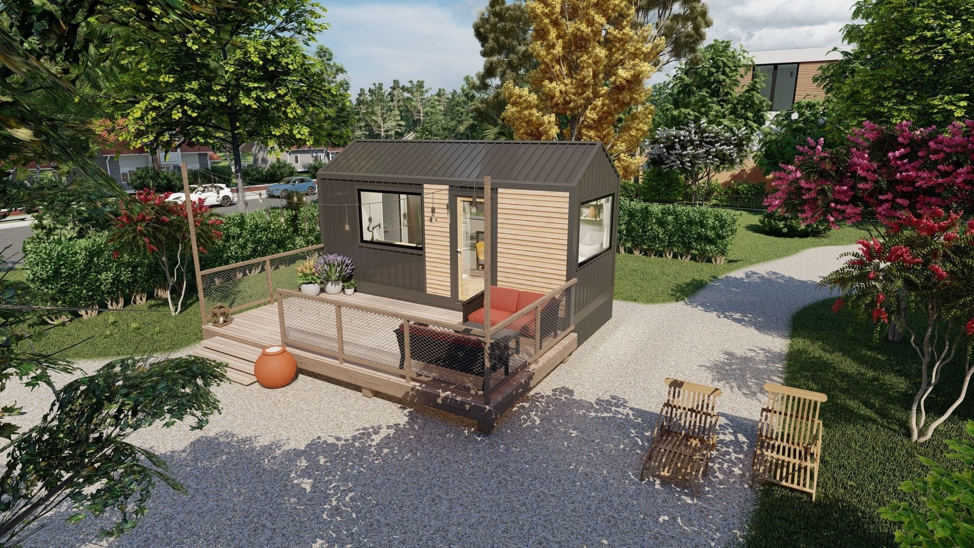 Tiny House TISA on  15m2 3D model_14