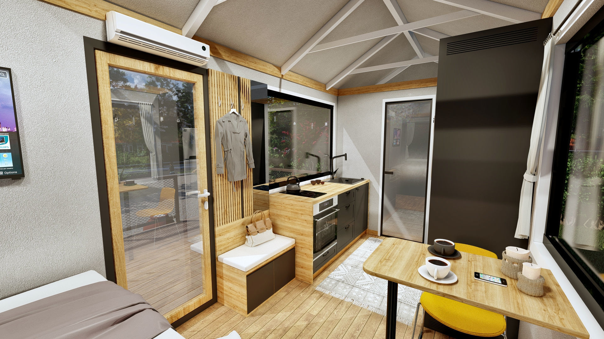 Tiny House TISA on  15m2 3D model_15