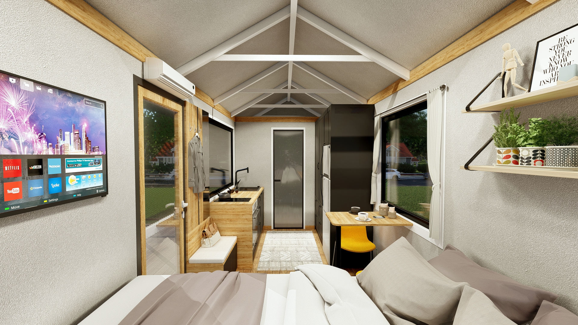 Tiny House TISA on  15m2 3D model_7