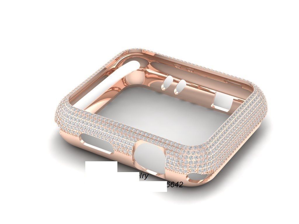 Apple Watch Series 3 Case STL Model  3D print model_7