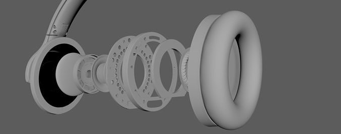Generic Headphone Low-poly 3D model
