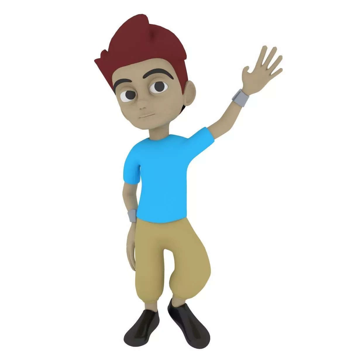 JonhyBoy cartoon character 3D model