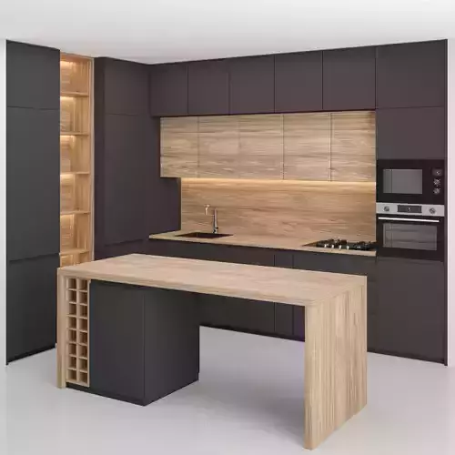 Modern kitchen with island 022