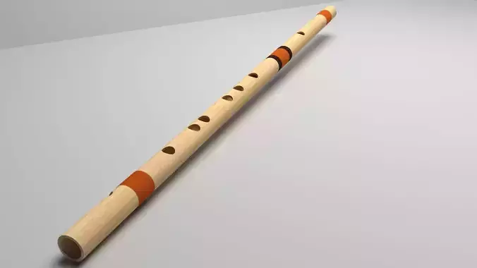 Bamboo Flute 3D model