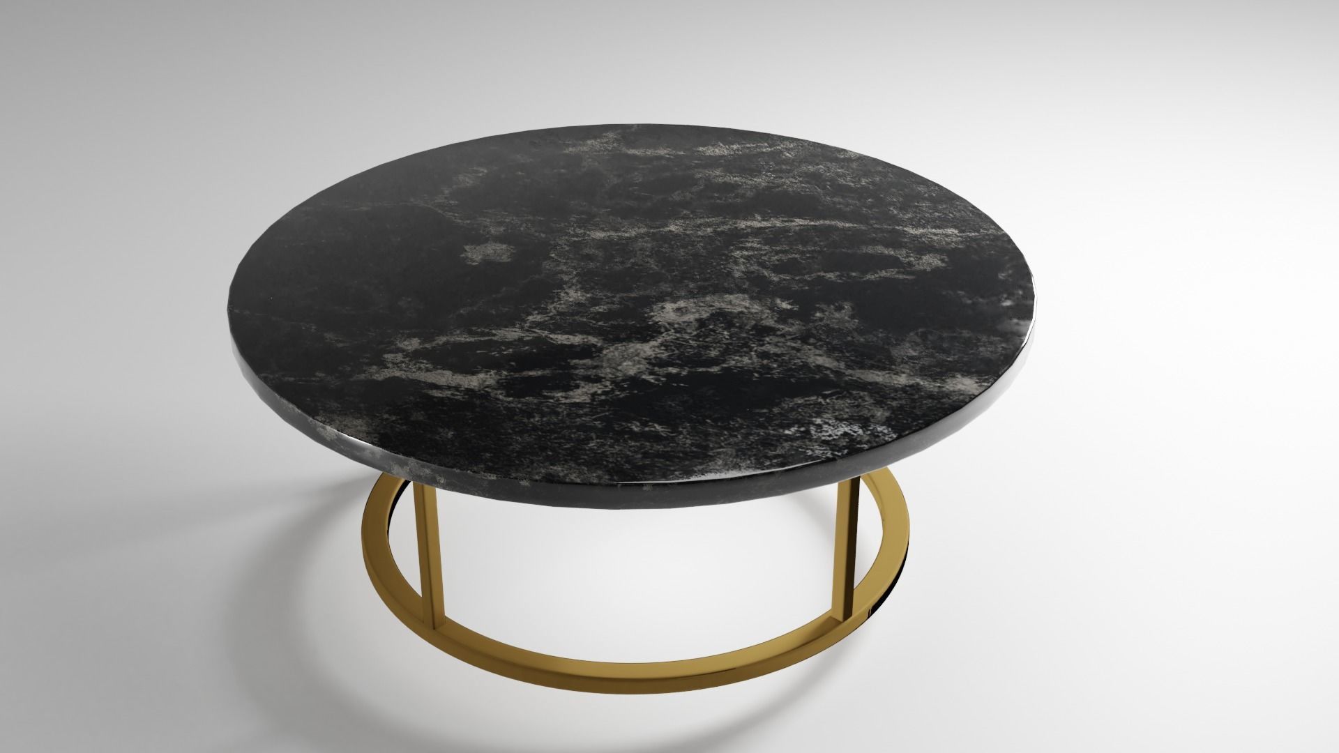 Marble Table Free 3D model_1