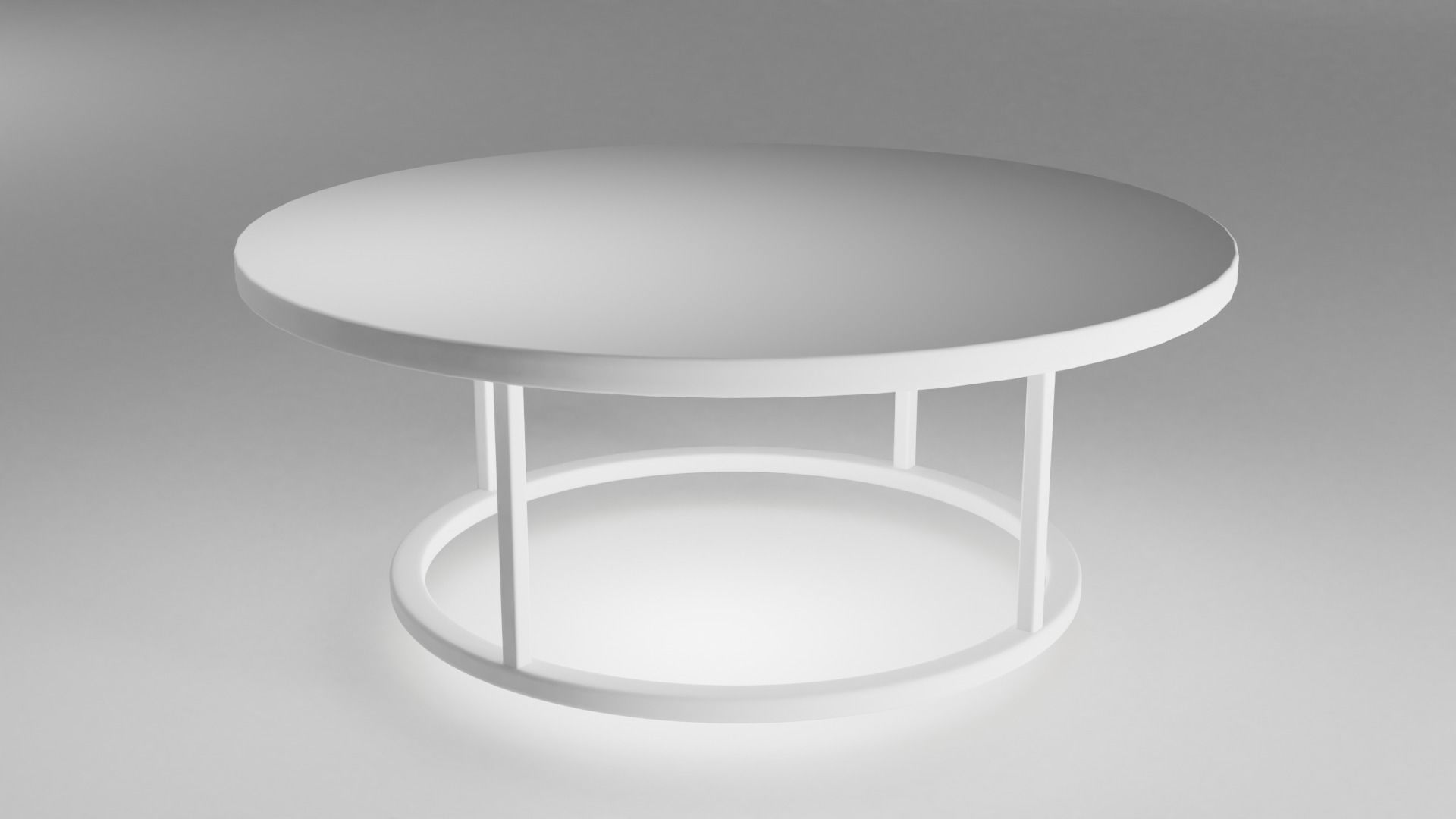 Marble Table Free 3D model_4