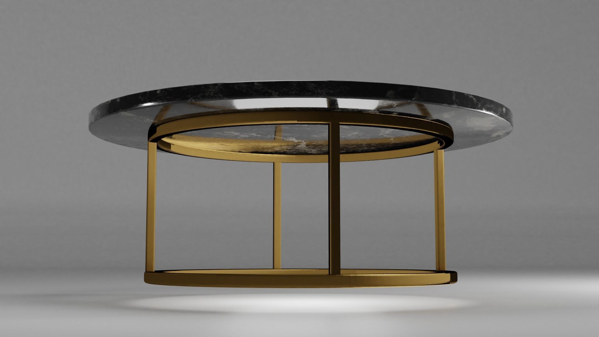 Marble Table Free 3D model_2
