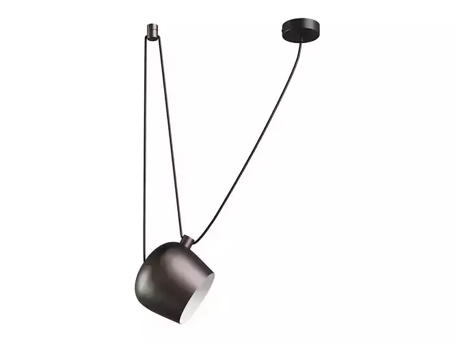 727113 Omega Lightstar chandelier hanging 3D model