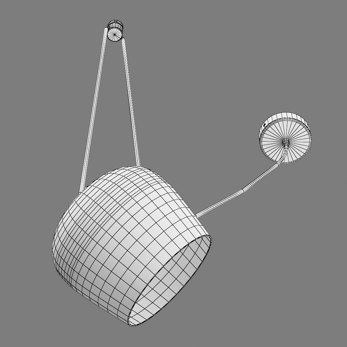 727113 Omega Lightstar chandelier hanging 3D model_3