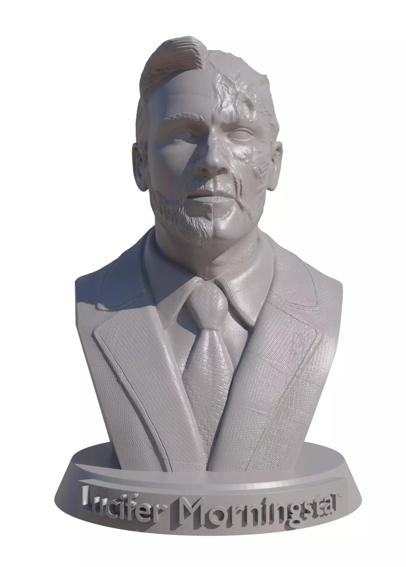 Lucifer Morningstar Bust 3D print model_0