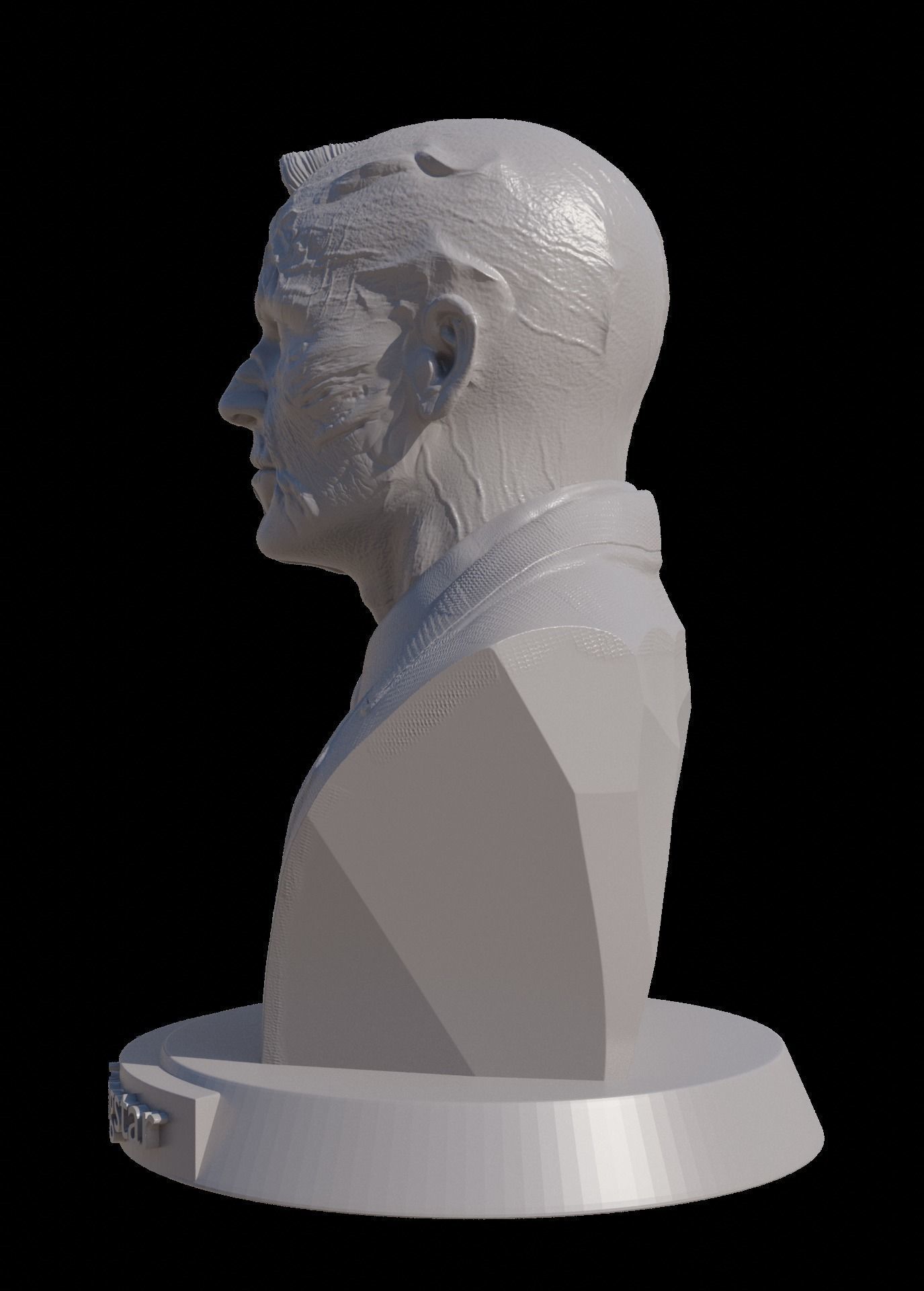 Lucifer Morningstar Bust 3D print model_3